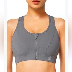 YVETTE Women’s Racerback Sports High Impact Bra Size XL